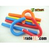 Colorful rubber foam hair roller