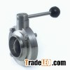 Sanitary welded butterfly valve