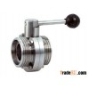 sanitary threaded butterfly valve