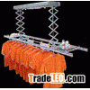 Folding remote lifting clothes drying rack