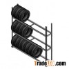Light duty 3 layer tire storage shelving