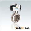 Pneumatic high vacuum butterfly valve back in transition