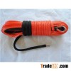 Orange red colour 12 strands braid UHMWPE winch rope 10mm
