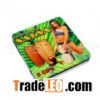 Round shape CD Case DVD box with 3D deep embossment on lid w