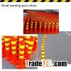 plastic warning road post barrier