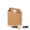 Widely used & Lower price kraft paper box with handle.