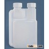 HDPE plastic dosing double neck deagent bottle