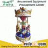 3 Seats Mini Carousel Game Machine 3 People Carousel Horse R
