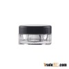 3g 5g Plastic transparent square PS jar cosmetic