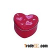 Hearted shape gift metal tin