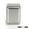 Plain rectangle embossed tin box