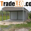 Carport with Storage Shed