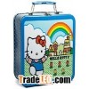Carton design metal lunch box with handle