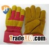 cow split leather glove