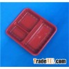 biodegradable disposable plastic meal tray container
