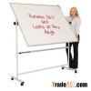 90*120cm Office movable dual sides white board with wheels
