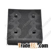 Bristle Block 92911001 1.6'' Poly Black Bristles Brush with Square Foot