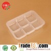 food grade plastic cooked food tray with dividers