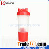 500ml plastic protein shaker bottle with 1 compartment and p