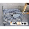 folding cage steel metal storage container from wuhao