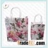 Kraft paper shopping bag with twist handle