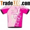 Custom Team Sublimation Short Sleeved Half Zipped Women Cycl