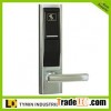 hotel card reader door lock with security system