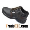 Black buffalo leather boots