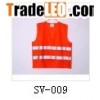 100%polyester reflective safety vest coat sanitation vest tr