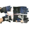 Fold back neoprene fishing gloves