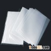 Coated overlay for card with glue
