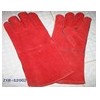 Top red cow cowhide split leather welder glove