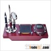 watch display made of wood red color oem supported