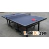 folding table tennis table as-205 square leg 4'' wheels