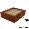 wooden watch boxes made of wood black matt finish with 10pcs