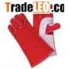 16" Blue Two Tone Leather Welding Gloves