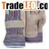 10.5" Grey Cowhide Split Leather Work Gloves