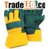 10.5"Blue Cowhide Split Leather Work Gloves