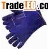 16" Blue Cowhide Split Leather Welding Gloves