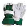 10.5" Grey Cowhide Split Leather Work Gloves