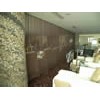 Powder coated metal curtain