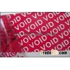 Tamper evident security labels/tapes