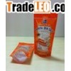 Plastic stand up zipper pouch