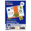 Self-adhesive transparent film