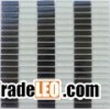 Rectangular Glass Mosaic Black & White GM1076