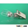 1 hole Badge Clip with clear vinyl strap