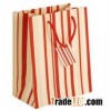 Red & White Striped Paper bag