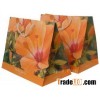 Paper Shopping Bag With Sunny Flowers