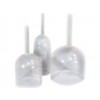 handheld clear quartz crystal singing bowls