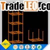 Warehouse movable adjustable 4 tier stacking rack